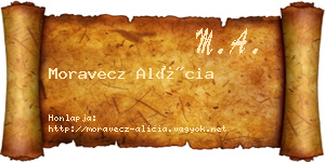 Moravecz Alícia névjegykártya